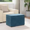 Stool Blue 61 x 41 x 40 cm Velvet and Engineered Wood