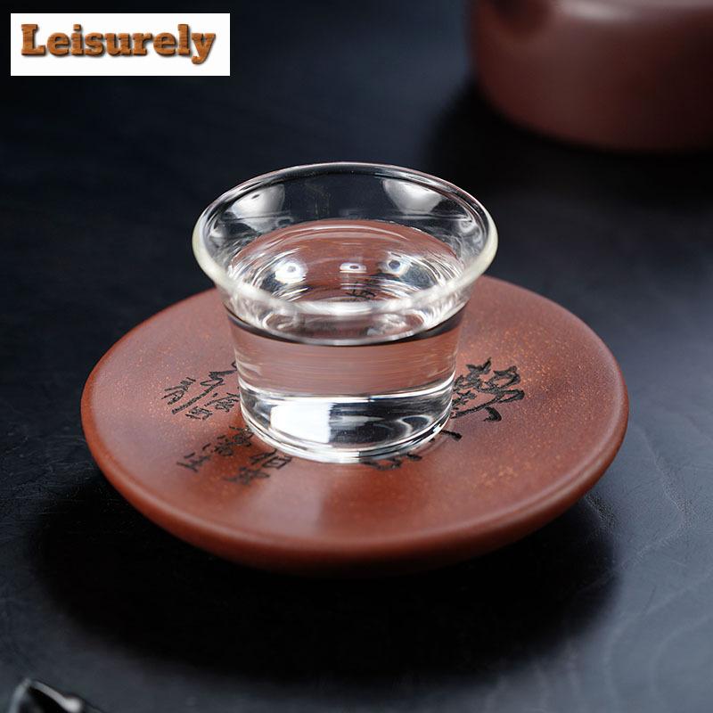 Handgefertigter Untersetzer aus violettem Ton, kleiner Teekannenhalter, Trockentränktisch, Teetassenstütze, Teebrettbasis, chinesisches Zisha-Teeservice-Zubehör