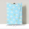 Cute Flowers Microfiber Blanket Oversized 200x300 Personalized Blanket Sofa Winter Home and Decoration Luxury Blankets Bed Throw
