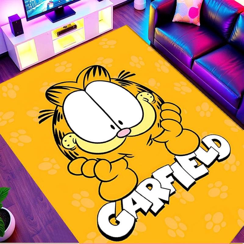 Garfield Print Rug, Washable Floor Carpet, For Entryway Dorm Laundry Room Office Study, Home Decor Birthday Christmas Gift