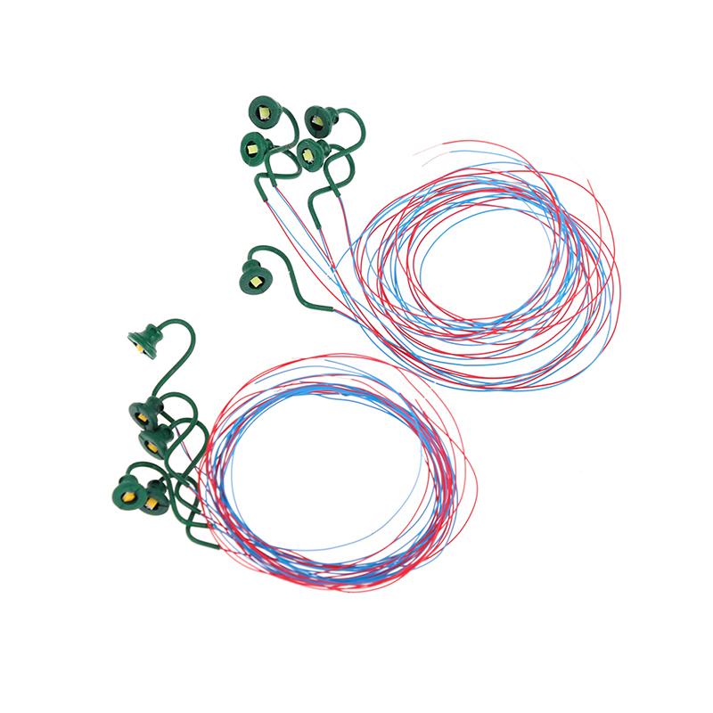 5Pcs Classic Wall Mount Lamps Street Lamp Model Making Railroad Model Park Lamps