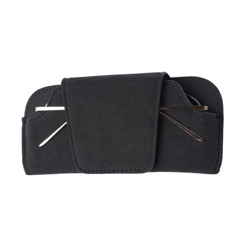Multi-functional Suede Car Visor Storage - Sunglasses and Contact Lens Clip