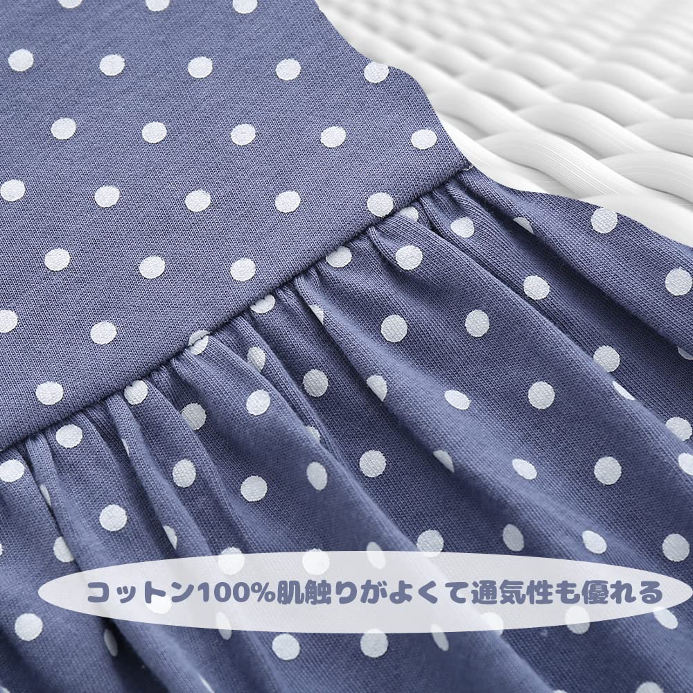 Cuib Bebeluș Vară Salopetă Mânecă Scurtă Bebeluș cu Rochiță Drăguță Bebeluș pentru Perfect pentru Școală sau Polka Mărimi Vârste Luni Haine, Fustă, Rochie, Fete,