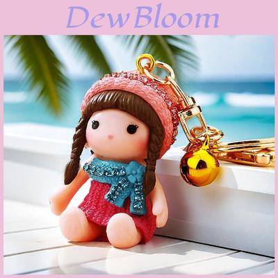 Adorable Resin Keychain For Kids Featuring Sparkling Doll Keyring For Girls Perfect Gift