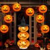 Halloween Pumpkin Lantern Jack O Hanging Paper Lanterns  for Halloween Spooky Home Outdoor Indoor Party Decoration