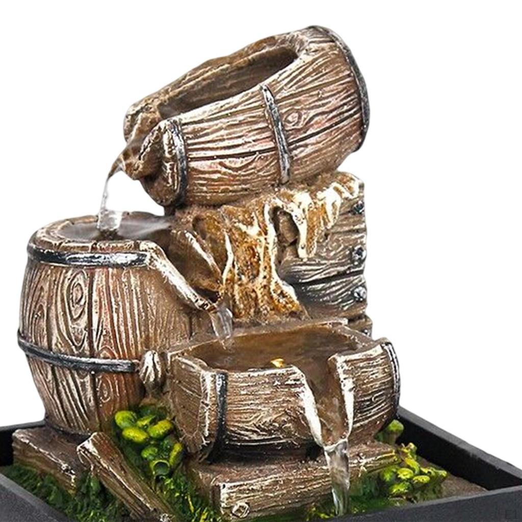 Tischbrunnen für den Innenbereich, Elegant mit pumpeplätscherndem Ornament, Kreativer Wasserbrunnen für Tischbar