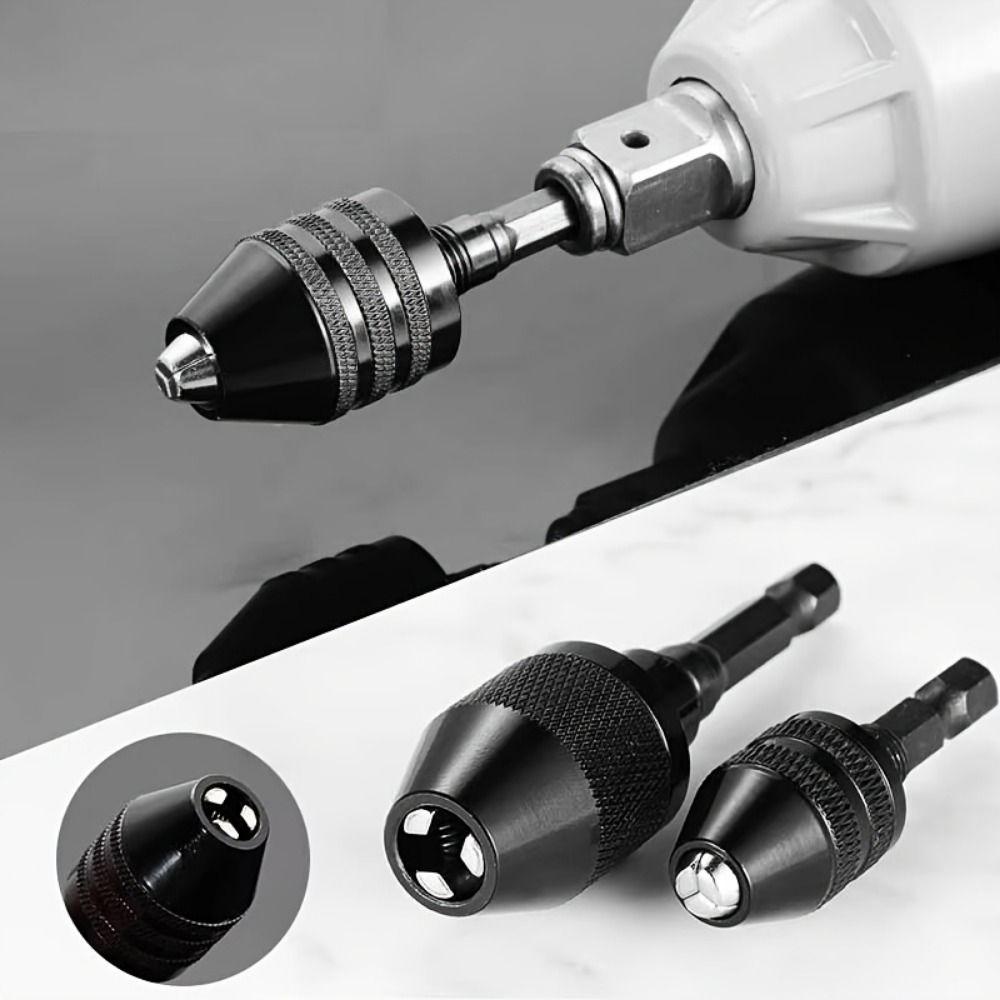0.3-3.6mm Quick Change Drill Attachment Keyless Drill Chuck Furniture Assembly