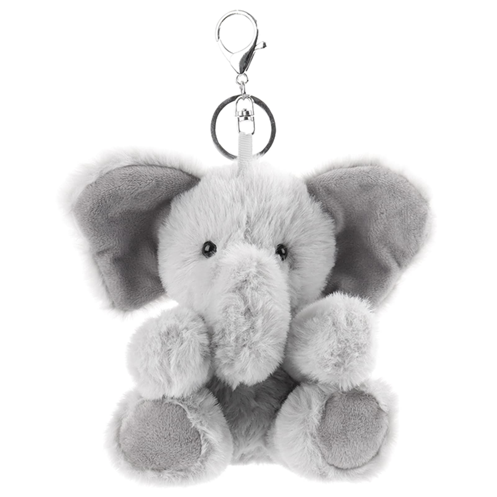 

Apricot Lamb Cute Soft Elephant Keychain Plush Perfect for Boys and Fits Kids Backpacks and 15cm Toy, Girls, Purses, серый