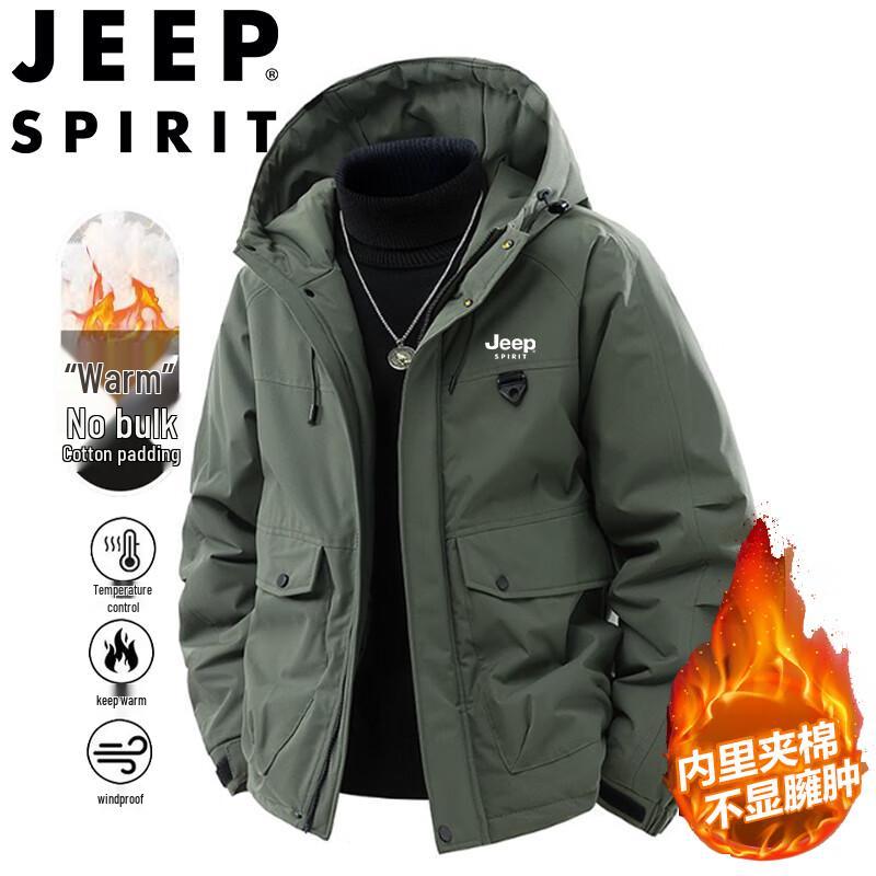 JEEP SPIRIT Men's Winter Hooded Padded Jacket