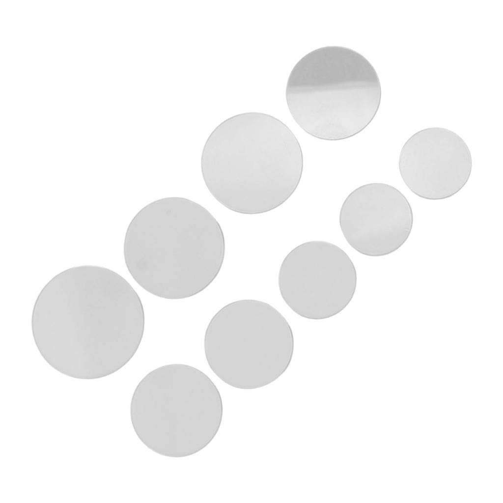 9 Pcs Watch Glass 1.2mm Thick Transparent Clear Watch Crystal Lens Glass Replacement Watch Glass Beaker Cover