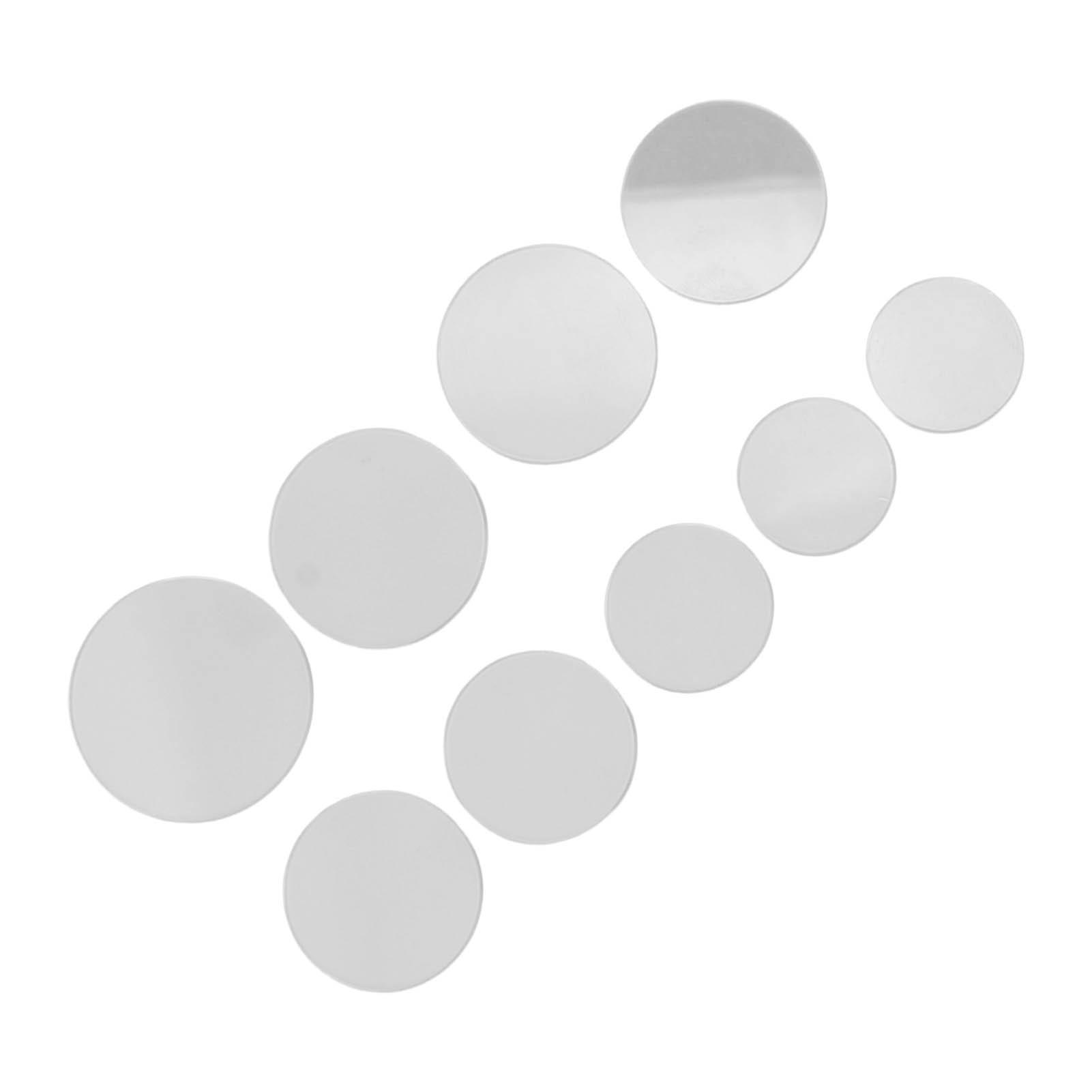 

9 Pcs Watch Glass 1.2mm Thick Transparent Clear Watch Crystal Lens Glass Replacement Watch Glass Beaker Cover