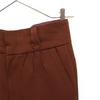 SHIKITARI Pintuck Mega Flare Slacks pants S Brown Women Used