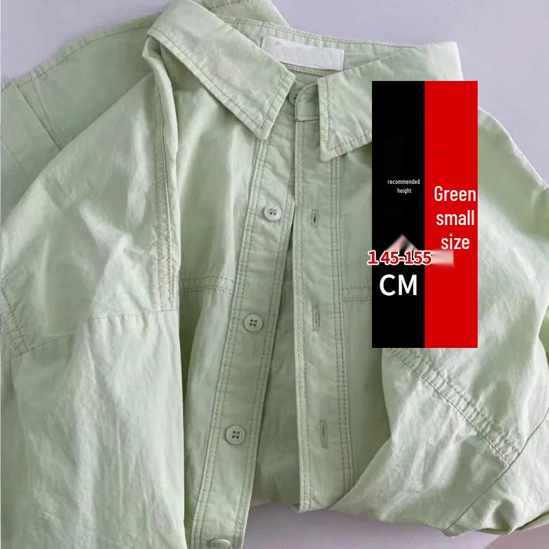 Women's Milky Yellow Layered Long-Sleeve Loose Shirt Jacket - Petite Casual Spring/Autumn Top