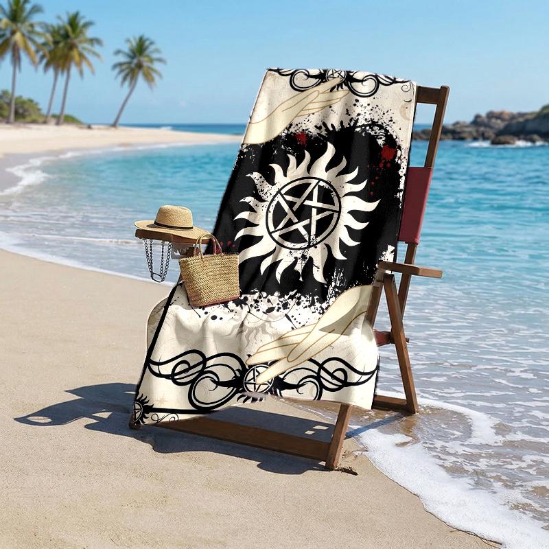 Supernatural Fashion Beach Towel: Ideal for Summer Adventures Soft, absorbent and quick drying suitable for swimming and bathing