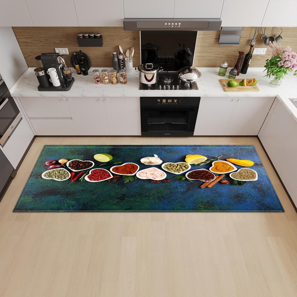 Kitchen Mat Entrance Door Mat Living Room Bedroom Long Carpet Corridor Non-slip Floor Children's Carpet