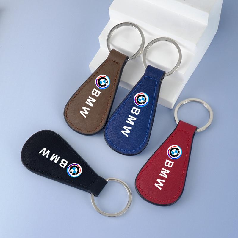 Car Keychain Emblem Leather Keyring Pendant For BMW 50th E46 E90 E60 F30 F10 E39 E36 F20 G30 G20 E87 E92 E91 E30 F11 F31 X2 X3 ydbn48