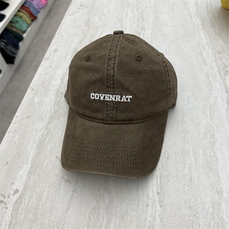 

Stylish and simple embroidery letter baseball cap children spring and autumn street versatile face small wide brim cap L（58-60cm）