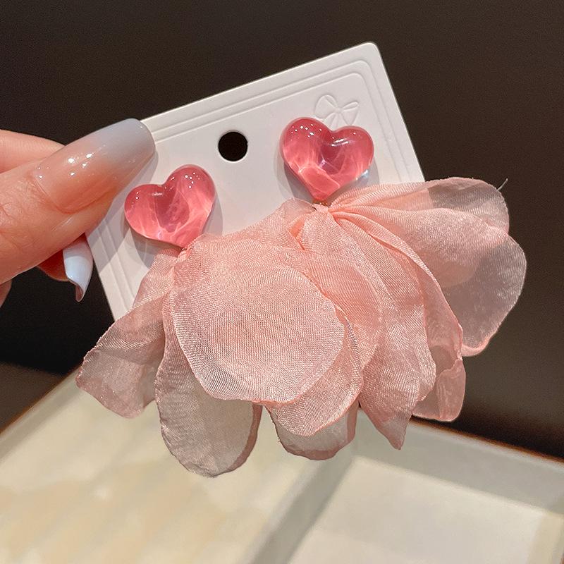 Elegant Fairy Tassel Flower Earrings - Fresh Forest Style for Women