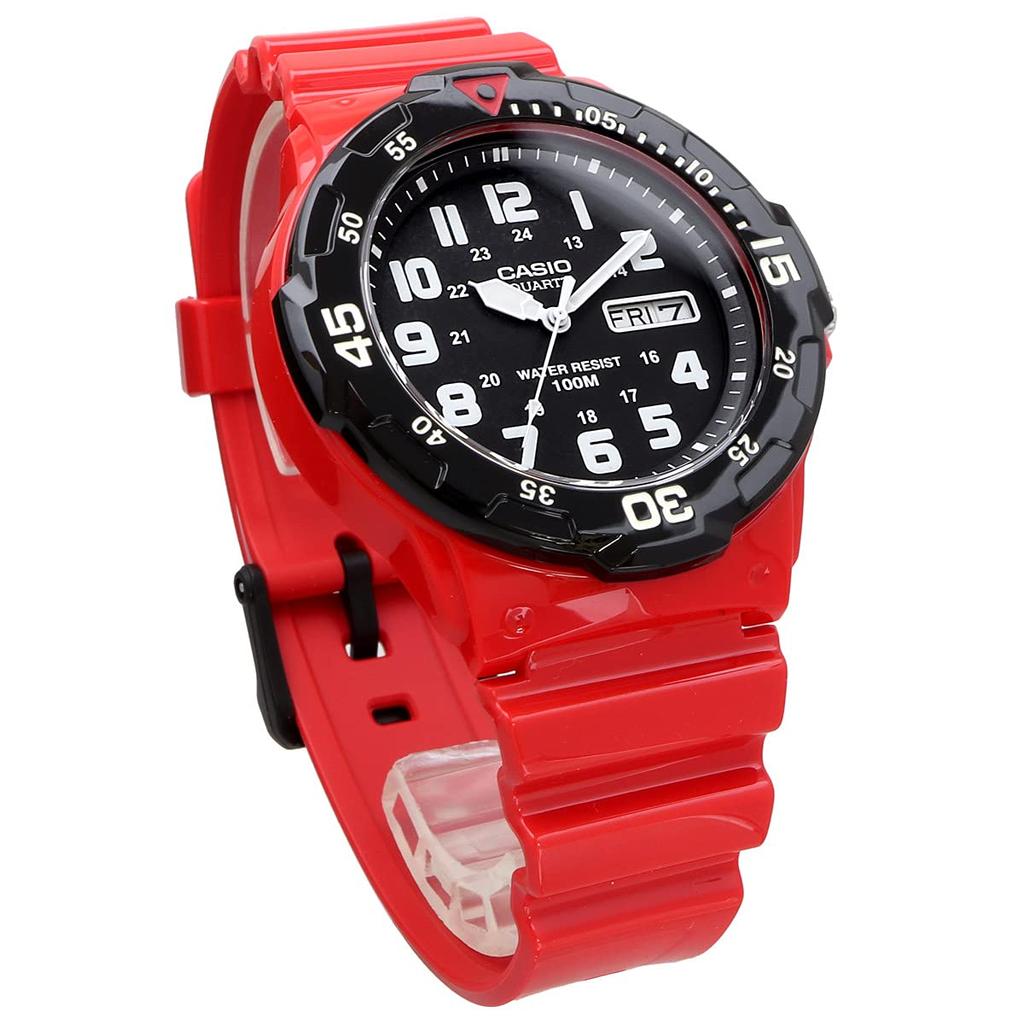 Casio Standard Quartz Watch MRW-200H-4BV / -200HC-4BV Men's Gloss Orange and Black / Black and Orange Overseas Model [Parallel Import]