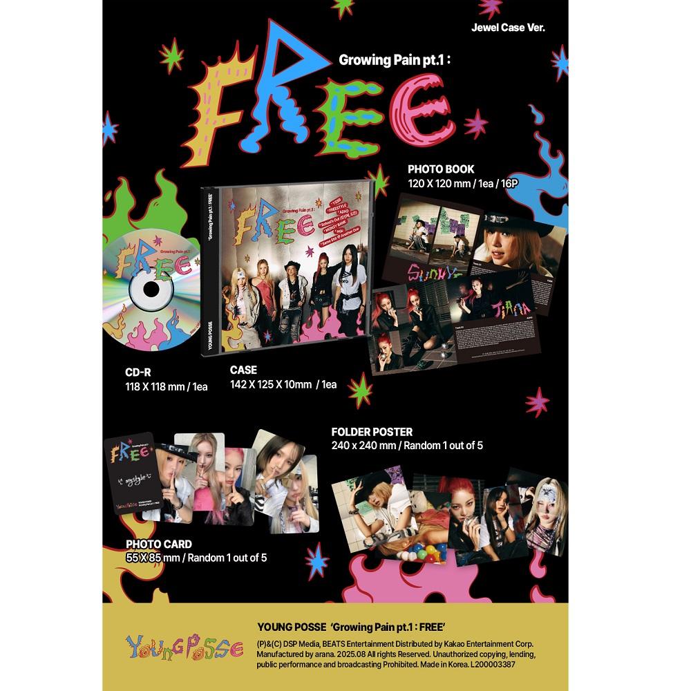 

YOUNG POSSE - Growing Pain pt.1 : FREE [Jewel Case Ver.] CD