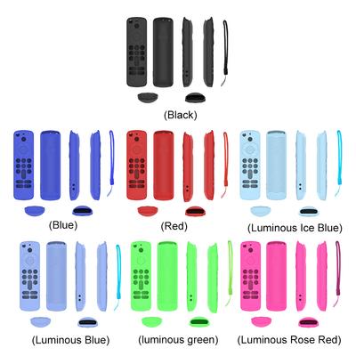 Silicone Remote Case Anti-Slip Protective Cover with Lanyard TV Remote Control Case Remote Protective Case for Fire TV Stick HD