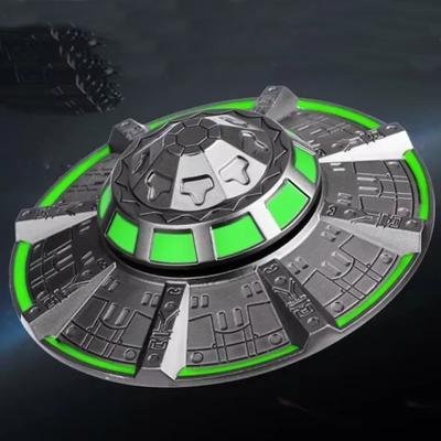 Luminous Ufo Fidget Spinner Edc Metal Alloy Relieve Anti-Stress Reducing Toys Spinning Top Glowing Decompression For Children