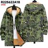 New jacket: multi-colored pattern elements, zipper hooded cardigan, thickened winter fleece padded clothes, yellow lining, trendy cotton clothes