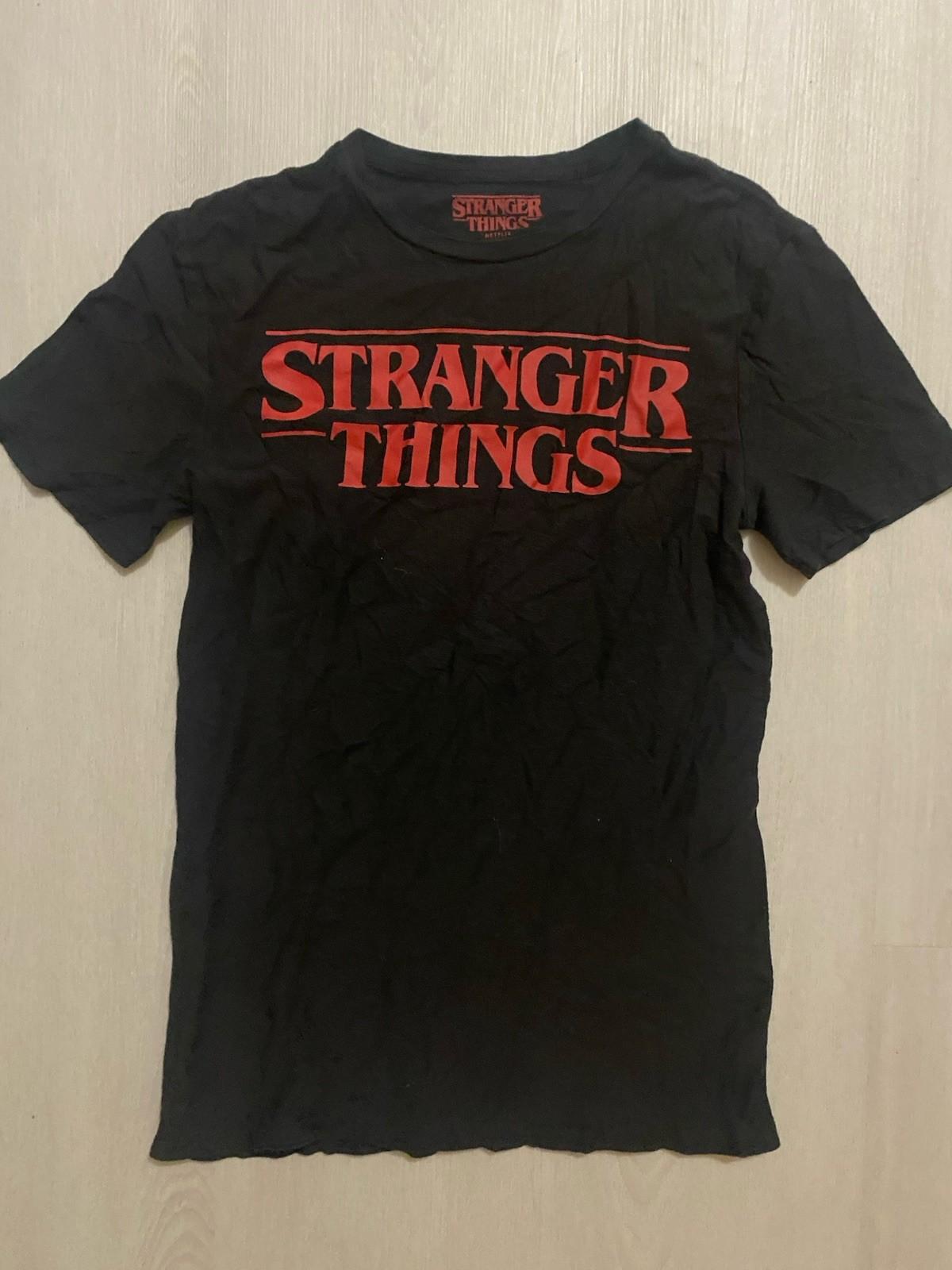 Stranger Things Netflix TV Show Black Mens Size Small T Shirt Unisex T-Shirt S