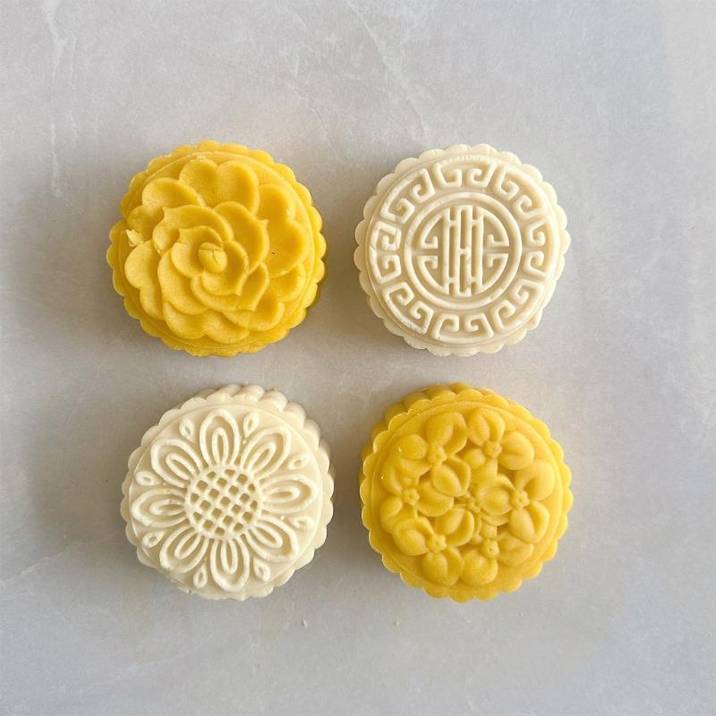 Handgepresste Eishaut-Mondkuchenform, Schokoladenformen, flexible ABS-Kunststoffe, Gebäck-Dessertform für Backbegeisterte