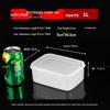 Food-Grade Milky White Plastic Storage Container for Kitchens & Restaurants, Anti-Fall, Ideal for Refrigerators and Commercial Use