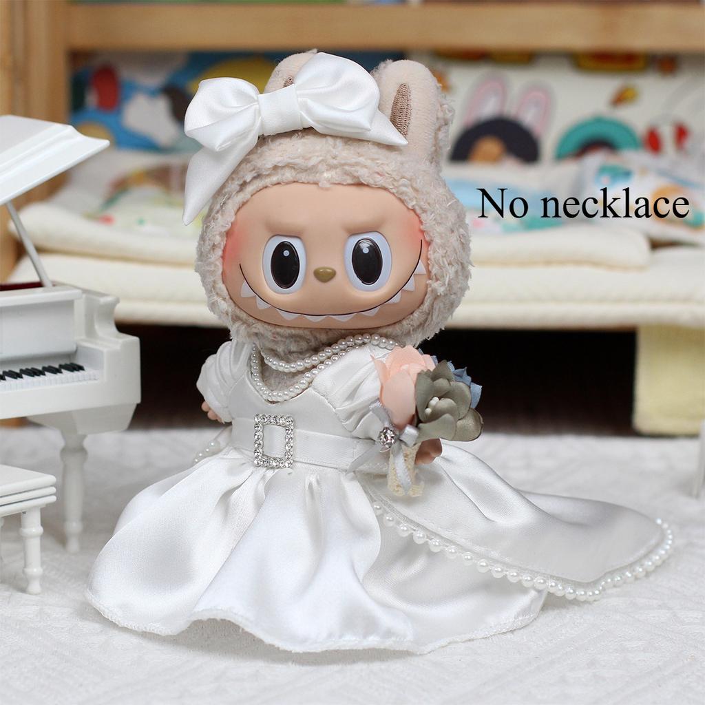 Labubu Doll Clothes Pendant Exquisite Korean Wedding Dress Series Doll Clothes