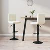 Vidaxl Bar Stools, 2 Pcs, Cream, Upholstered In Velvet