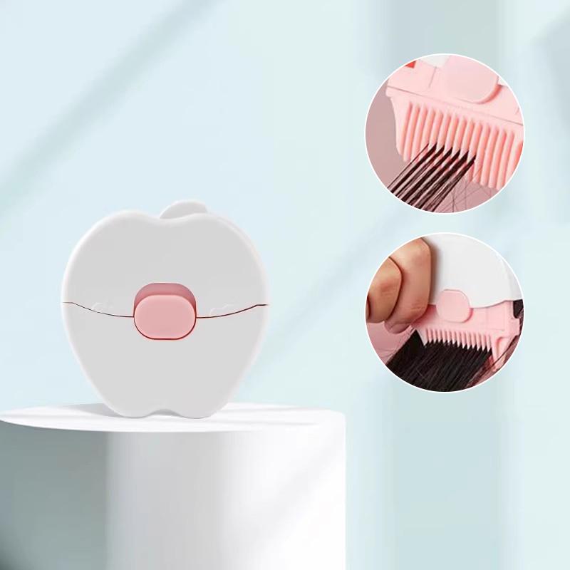 

Расческа 2 в 1 для стрижки и укладки детских волос, для подравнивания челки и секущихся кончиков, триммер для челки, ручная портативная детская машинка для стрижки волос