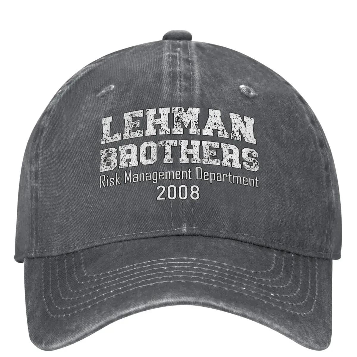 

Повседневная бейсболка Lehman Brothers Весенняя кепка для управления рисками 2008 года Кепка для дальнобойщика Солнцезащитный козырек для занятий спортом на открытом воздухе в стиле хип-хоп Adjustable темно-серого