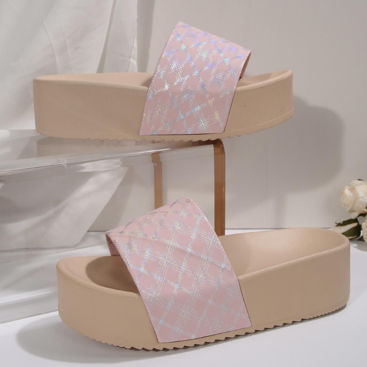 

Весна 2025 серия пресбиопии тапочки большого размера EVA тапочки износостойкие нескользящие прохладные тапочки 43 розовый