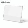 Transparent Acrylic Display Stand 10cmx15cm A6 Size Photo Frames Display Ad Frame Double Side Table Sign Holder Exhibit Display