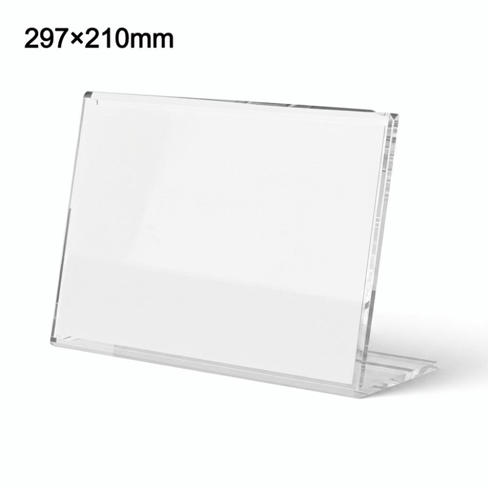 Transparent Acrylic Display Stand 10cmx15cm A6 Size Photo Frames Display Ad Frame Double Side Table Sign Holder Exhibit Display