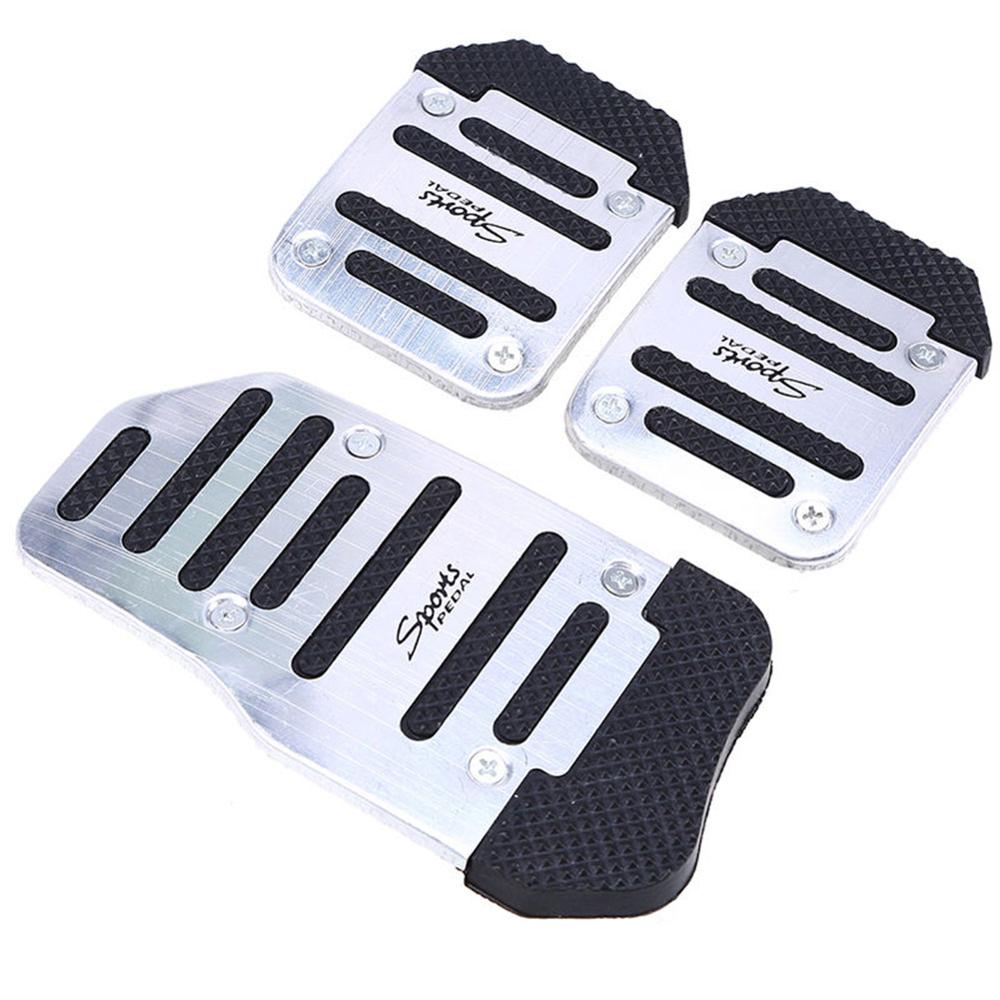 3Pcs/set Universal Car Manual Series Automatic Brake Accelerator Non-slip Foot Rest Pedal Pad Cover Car Accessories