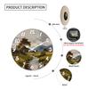 Impressionist High-Quality Oil High-Quality Painting High-Quality Landscape High-Quality Wall High-Quality Clock, High-Quality Wooden, 10-16Inch