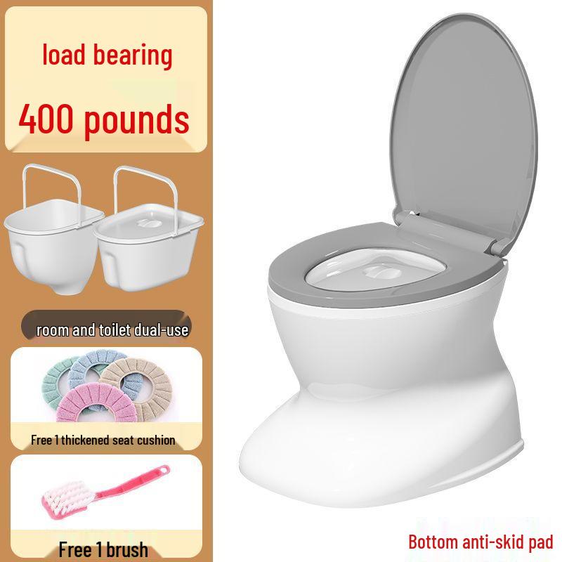 Portable Anti-Odor Toilet Seat for Elderly and Adults