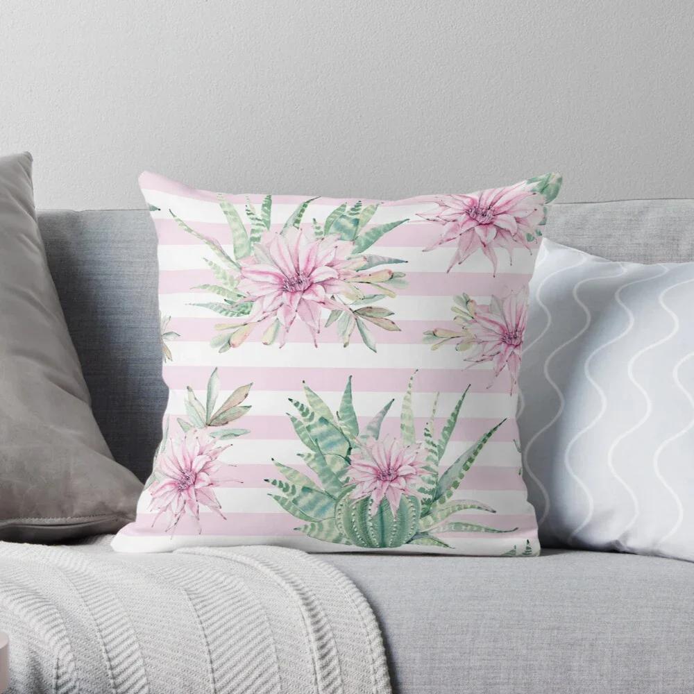 Living Room Bedroom Floral Print Cushion Cover Cotton Linen Pillow Cover Room Decoration Sofa Decoration Cushion