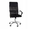 Black Adjustable Swivel Office Chair Comfortable High Backrest Chrome L526