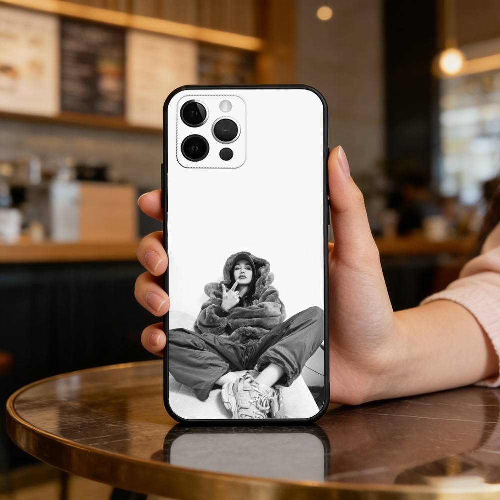

S-Singer M-Maria B-Becerra Phone Case For iPhone 17,16,15,14,13,12,11 Plus,Pro Max,Soft Silicone Black Cover iPhone16pro