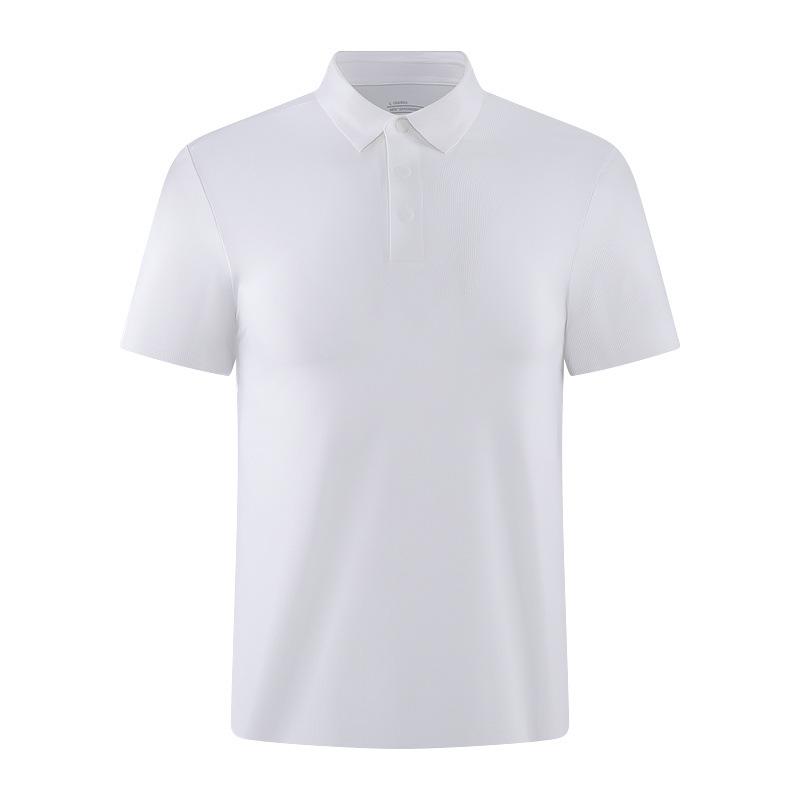 High-quality pressed glue short-sleeved ice silk seamless PO shirt golf quick-drying clothes lapel fashion men's and women's quick-drying T-shirts