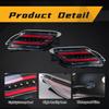 LED Rear Bumper Reflector Light For Toyota Vios 2008 2009 2010 2011 2012 2013 Start-up Animation Warning Turn Signal Lamps 12V