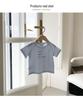 Clearance: Kids' Korean Style Summer Letter Print T-shirt, Versatile Lightweight Short-Sleeved Top for Boys and Girls