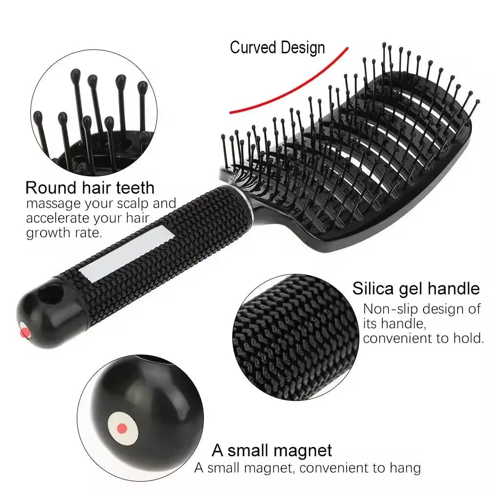 1pcs Hair Detangling Massage Brushes, Women s Magic Hairbrush, Scalp Massage Comb, Professional Salon Hair Styling Tools