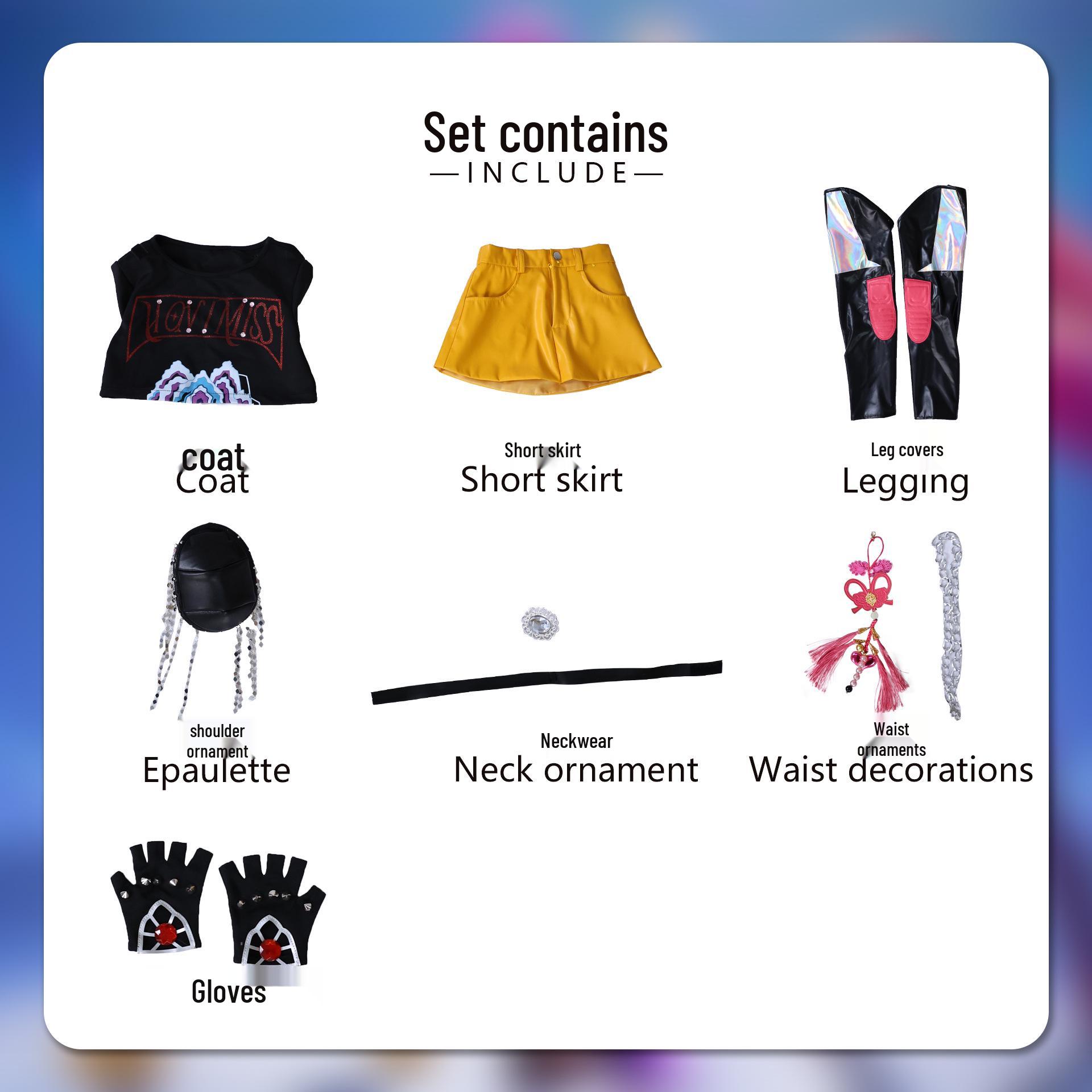 Костюм для косплея группы девушек-охотниц на демонов - Мила, Кос, Зои, Люми Полный комплект