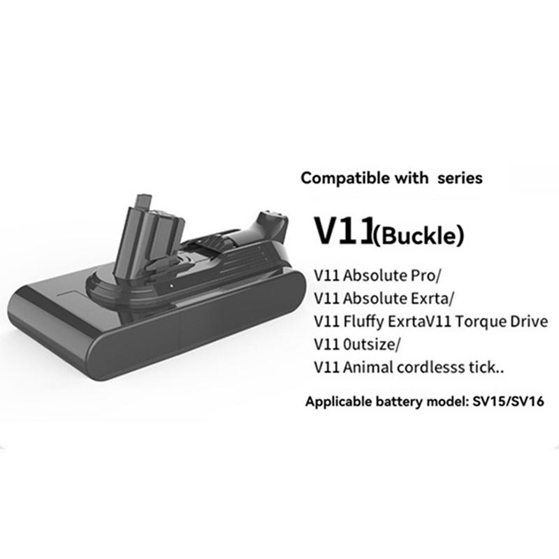 Replace V11 Battery Adapter 5.0Ah 25.2V For Dyson V11 Absolute Pro/ Exrta/Torque Drive/Outsize/Animal Cordlesss Tick-N58