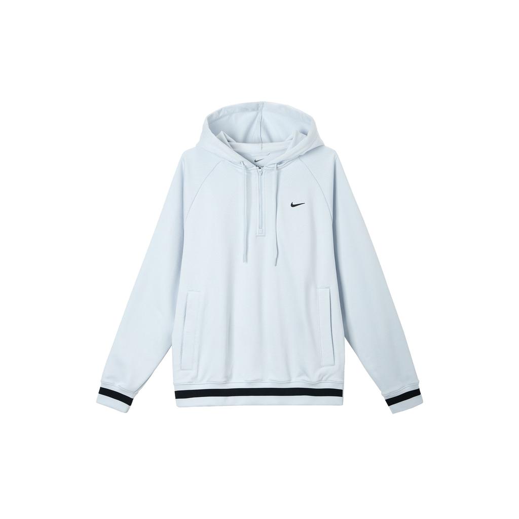 Nike Dna Therma-Fit Fleece Basketball Hoodie Comfortable Half-Zip Sweatshirt Men hoodies Platinum Black FZ0665-043